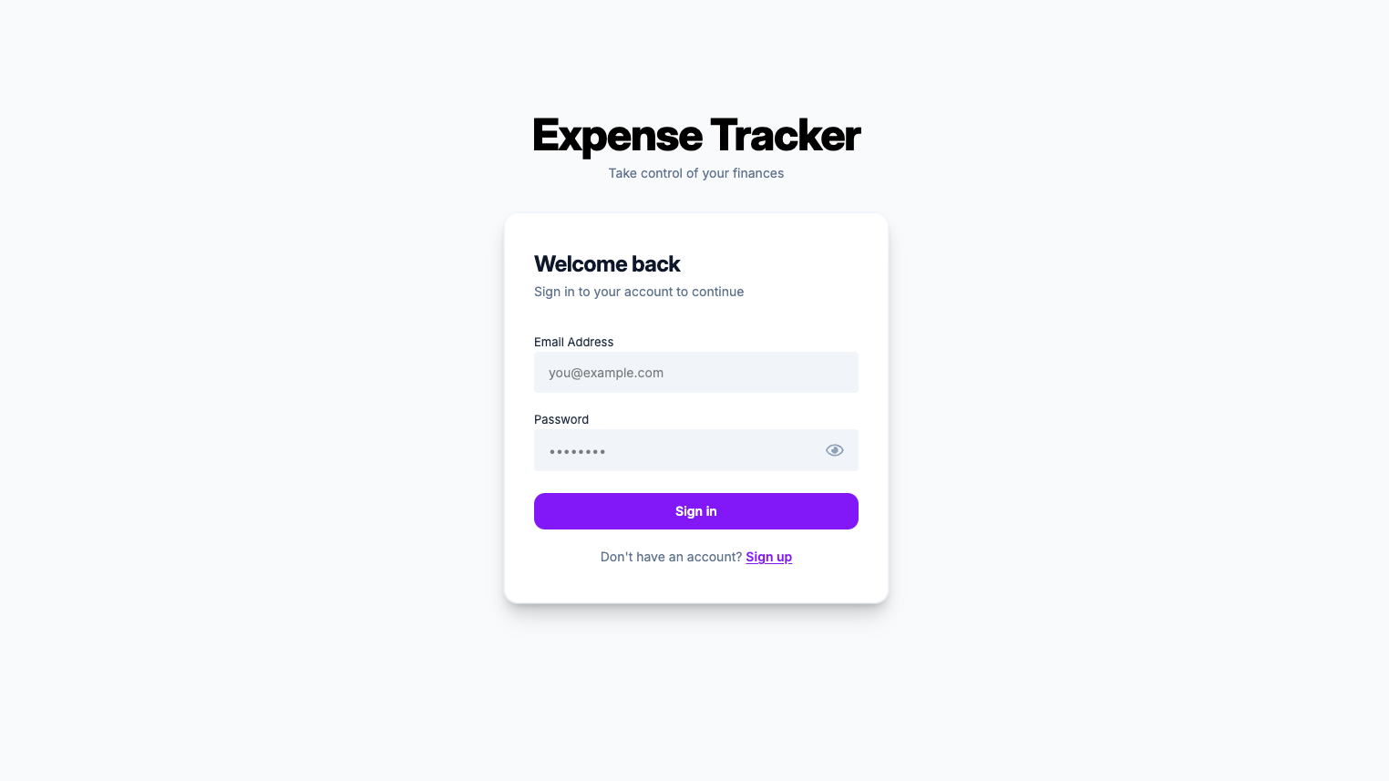 Personal Finance Tracker